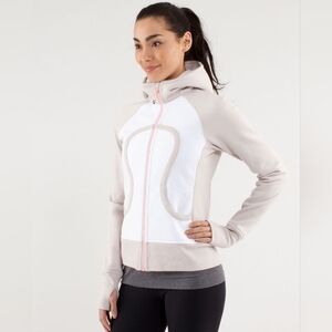 Lululemon Scuba Hoodie Lined Hood 8 White Dune